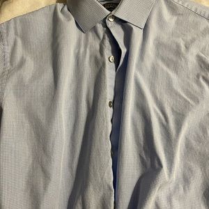 Kenneth Cole Reaction men’s 16 32/33 dress shirt fitted blue large